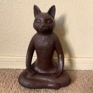 Three Hands Corp Meditating Cat Sculpture